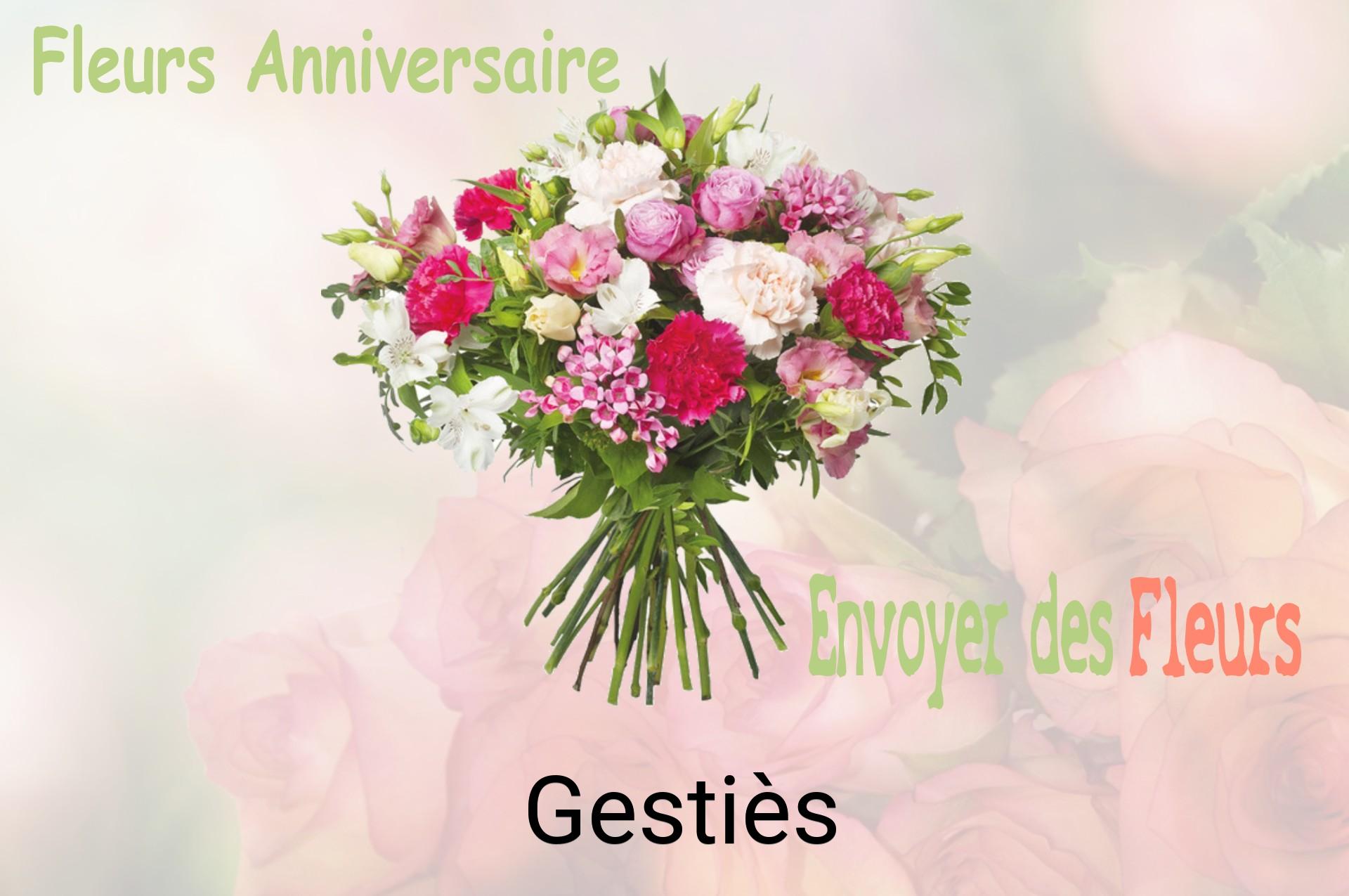 Bouquet de fleurs d’anniversaire livré à Gestiès