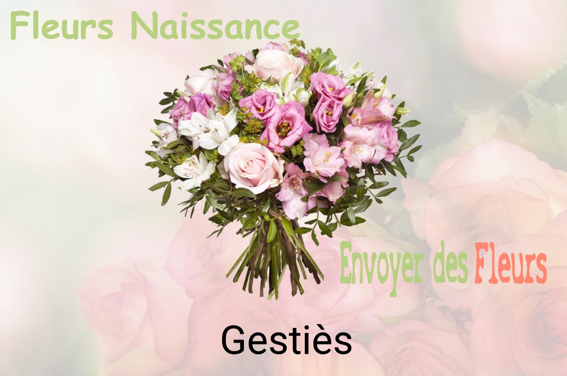Bouquet de fleurs de naissance livré à Gestiès